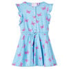 vidaXL Robe pour enfants avec boutons sans manches bleu 104