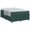 vidaXL Cadre de lit Vert fonc&eacute; 160 x 200 cm tissu