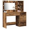 vidaXL Table de Toilette Marron 78.5 x 41 x 135 cm Bois d'ing&eacute;nierie