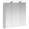 vidaXL Armoire Miroir de Salle de Bain Gris Sonoma 70 x 14,5 x 70 cm