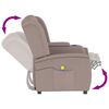 vidaXL Fauteuil de massage inclinable porte-gobelet 2 places taupe