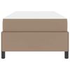 vidaXL Cadre de lit avec matelas Cappuccino 100 x 200 cm tissu