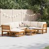 vidaXL Salon de jardin avec coussins 8 pcs bois massif d'acacia