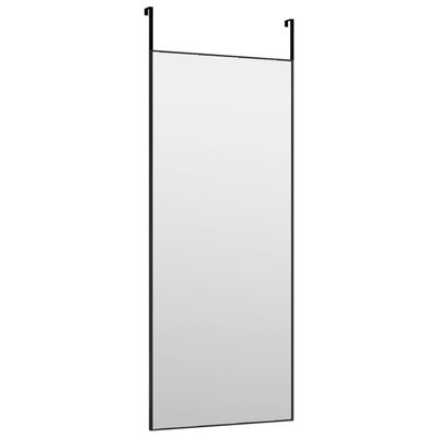 vidaXL Miroir de porte Noir 40x100 cm Verre et aluminium