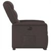 vidaXL Fauteuil inclinable &eacute;lectrique marron fonc&eacute; tissu