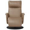 vidaXL Fauteuil inclinable avec repose-pieds cappuccino similicuir