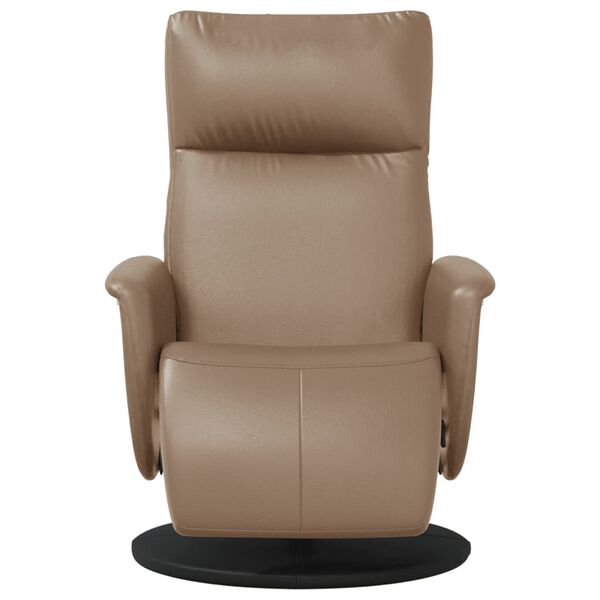 vidaXL Fauteuil inclinable avec repose-pieds cappuccino similicuir