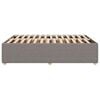 vidaXL Cadre de lit sans matelas taupe 140x190 cm tissu