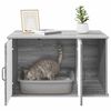 vidaXL Maison pour chat Gris Sonoma 85 x 55 x 50 cm Bois d'ing&eacute;nierie
