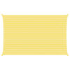 vidaXL Voile d'ombre Jaune et blanc 8 x 5 m 100 % polyester Oxford
