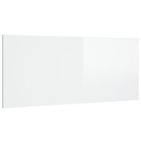 vidaXL Tête de lit Blanc brillant 200x1,5x80 cm Bois d'ingénierie