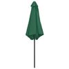 vidaXL Parasol de jardin et mât en aluminium 270x246 cm Vert