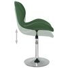 vidaXL Tabouret de bar Vert foncé Velours