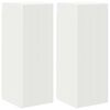 vidaXL Meuble TV mural 2 pcs Blanc 30 x 31 x 80 cm Bois d'ing&eacute;nierie