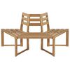vidaXL Banc de tour d'arbre Demi-hexagonal 160 cm Bois d'acacia massif