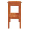 vidaXL Table console avec &eacute;tag&egrave;re Brun Cir&eacute; 80 x 40 x 75 cm Pin massif