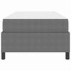 vidaXL Cadre de lit avec matelas Gris clair 90 x 190 cm tissu