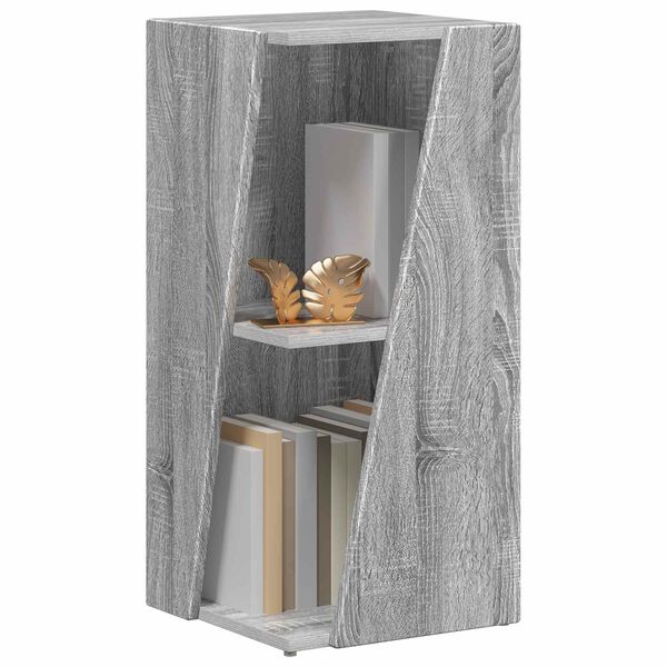 vidaXL &Eacute;tag&egrave;re lat&eacute;rale Gris Sonoma 33 x 32 x 70,5 cm