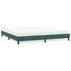 vidaXL Cadre de lit sans matelas vert fonc&eacute; 180x210 cm velours
