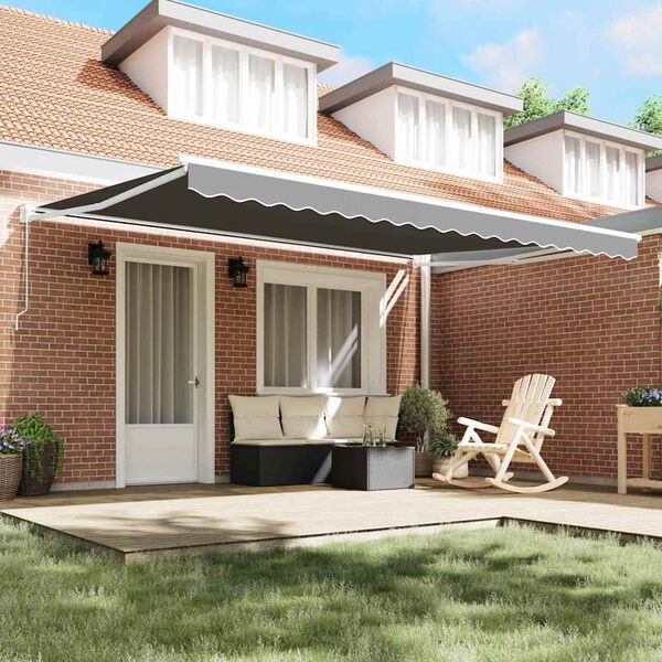 vidaXL Auvent Blanc 5 x 3 m Métal