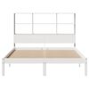 vidaXL Lit bibliothèque sans matelas blanc 120x190 cm bois pin massif