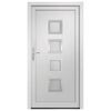 vidaXL Porte d'entr&eacute;e Blanc 108x208 cm PVC