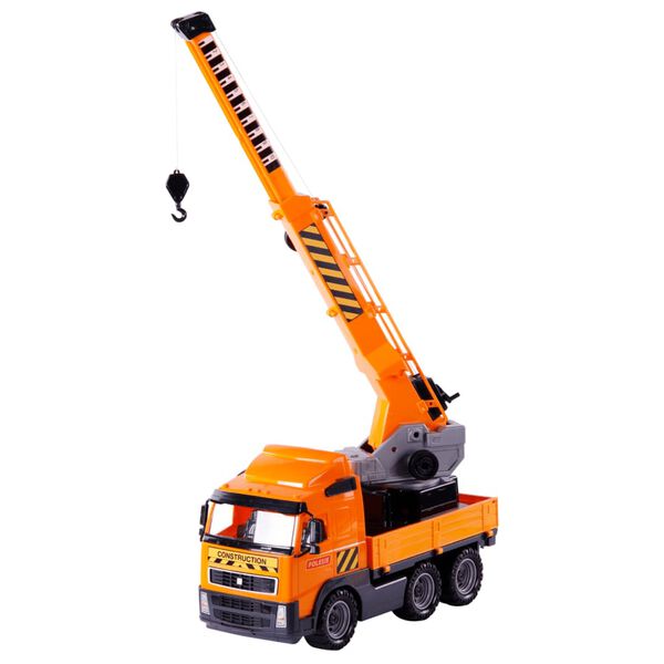 Polesie Wader Ensemble de camions 4 pcs grue orange/noir Polypropyl&egrave;ne