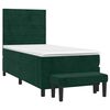 vidaXL Sommier &agrave; lattes de lit avec matelas Vert fonc&eacute; 90x190 cm