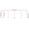 vidaXL Auvent latéral rétractable Noir 120 x 600 cm