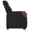 vidaXL Fauteuil inclinable noir tissu