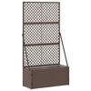 vidaXL Jardini&egrave;re Treillis Marron 70 x 30 x 135 cm M&eacute;tал