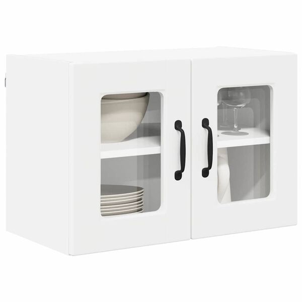 vidaXL Armoire de cuisine avec &eacute;tag&egrave;re 2 pcs Blanc 60 x 31 x 40 cm