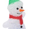 vidaXL Silhouette de bonhomme de neige de Noël LED Acrylique 30 cm