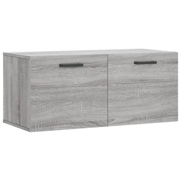 vidaXL Armoire murale sonoma gris 80x36,5x35 cm bois d'ing&eacute;nierie