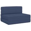vidaXL Canap&eacute;-lit pliable Bleu 70 x 72 x 60 cm Tissu