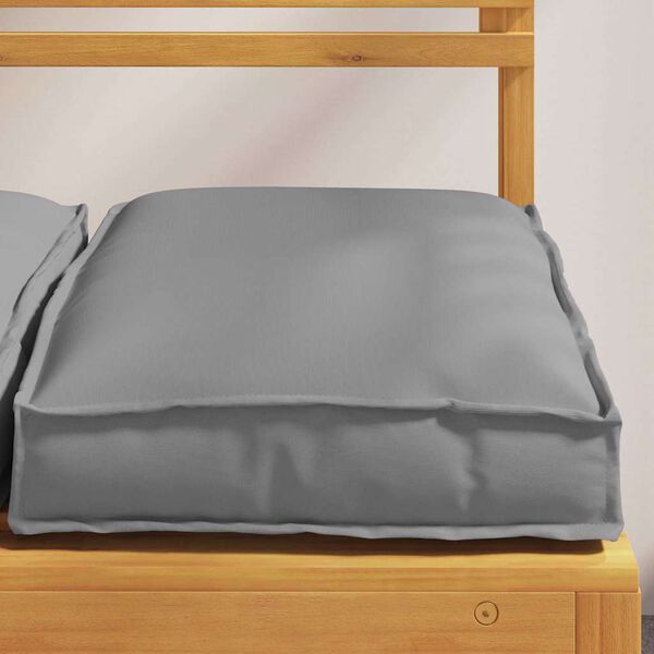 vidaXL Coussin 2 pcs Gris 40 x 40 x 8 cm Tissu Oxford