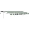 vidaXL Store r&eacute;tractable manuel avec LEDs Vert et blanc 2,5 x 2 m