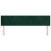 vidaXL T&ecirc;tes de lit Vert fonc&eacute; 160x5x78/88 cm Velours