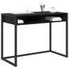 vidaXL Bureau Ch&ecirc;ne noir 100 x 50 x 75 cm Bois d'ing&eacute;nierie