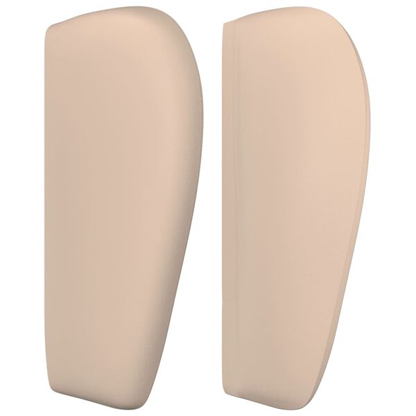 vidaXL Tête de lit avec oreilles Cappuccino 203x23x78/88 cm Similicuir