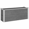vidaXL Jardini&egrave;re sur&eacute;lev&eacute;e Gris 100 x 30 x 42 cm WPC et Aluminium