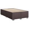 vidaXL Cadre de lit sans matelas marron fonc&eacute; 120x190 cm tissu