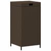 vidaXL Bac &agrave; d&eacute;chets ext&eacute;rieur Marron 40 x 40 x 80 cm polyrotin