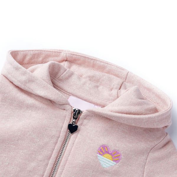 Sweatshirt &agrave; capuche avec fermeture &eacute;clair pour enfants 116