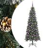 vidaXL Sapin de No&euml;l artificiel Vert 210 cm PVC, plastique et acier