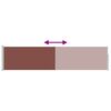 vidaXL Auvent lat&eacute;ral r&eacute;tractable de patio 120x500 cm Marron