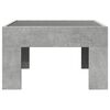 vidaXL Table basse avec LED infini gris b&eacute;ton 50x50x30 cm