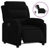 vidaXL Fauteuil inclinable &eacute;lectrique noir velours