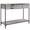 vidaXL Table console sonoma gris 100x34,5x75 cm bois d'ing&eacute;nierie