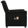 vidaXL Fauteuil électrique de massage Noir Tissu
